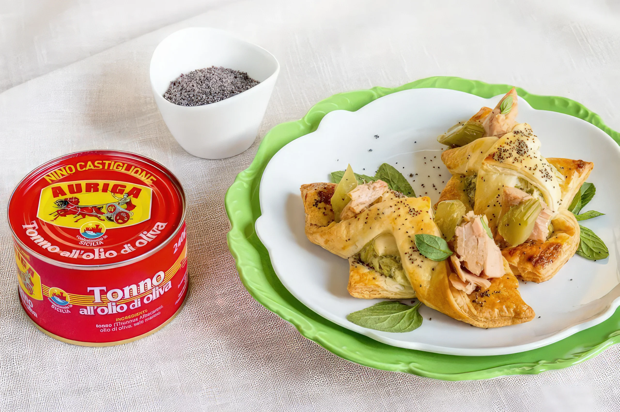 Sfogline alla crema di carciofi e tonno