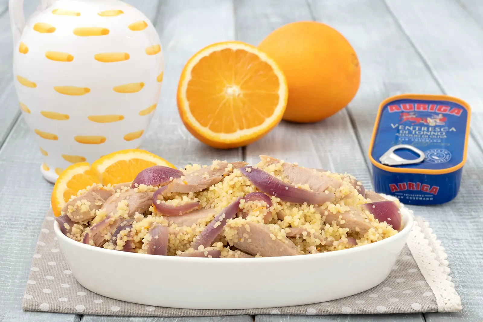 Cous cous tonno e arancia